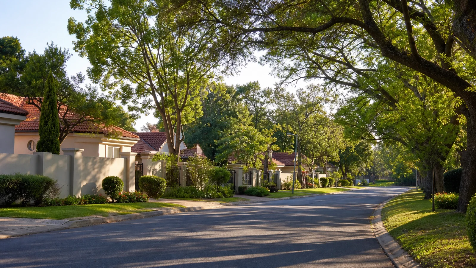 Editorial view of established garden-suburb property context in Clubview