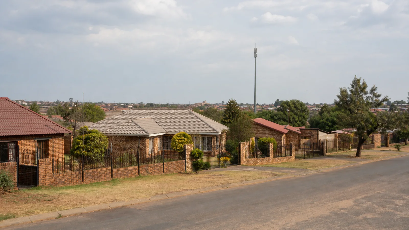 Editorial view of residential neighbourhood property context in Dobsonville