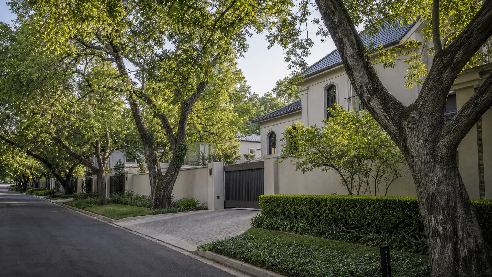 Editorial view of premium leafy residential property context in Dunkeld