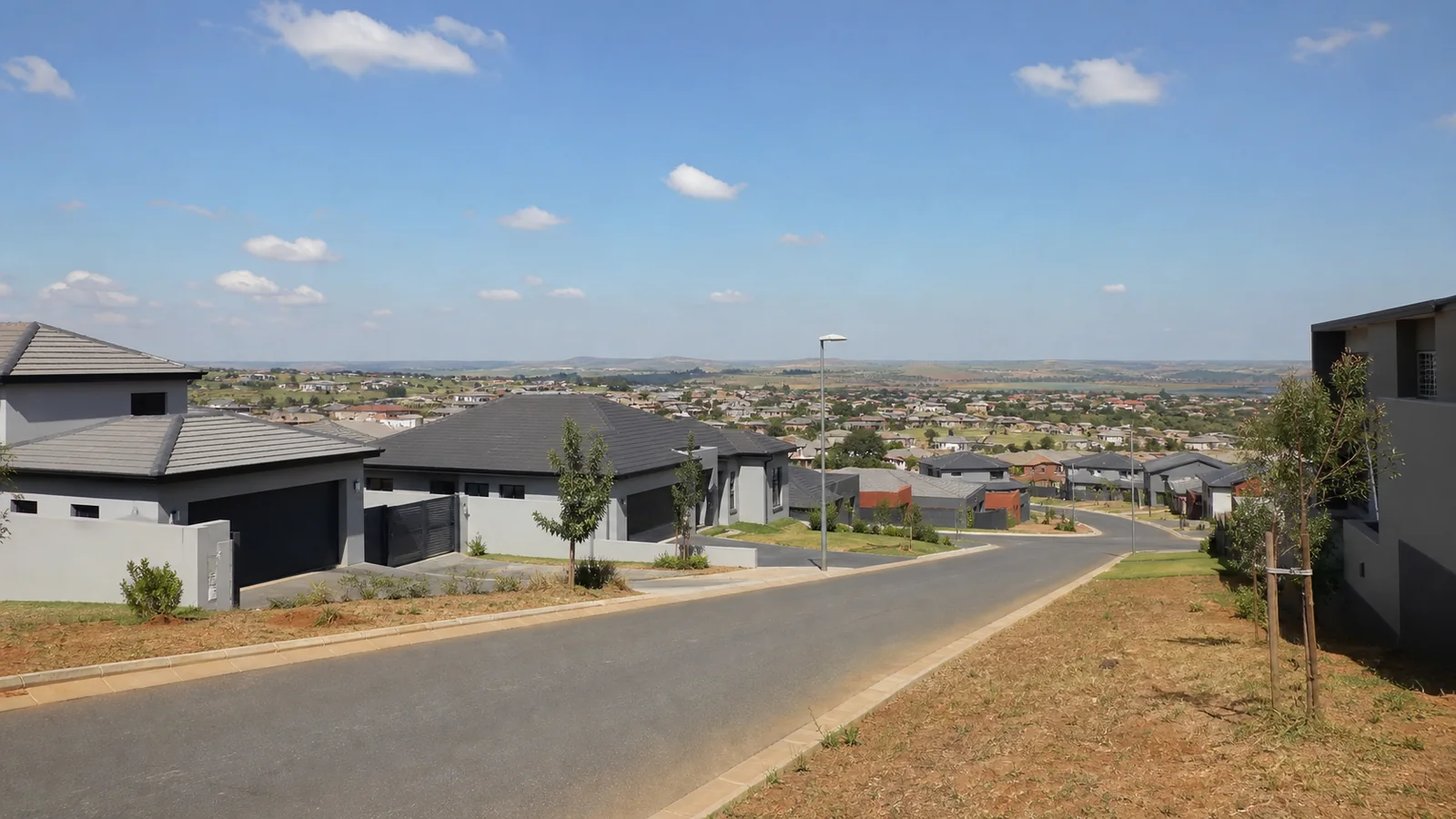 Editorial view of developing and established residential property context in Fleurhof