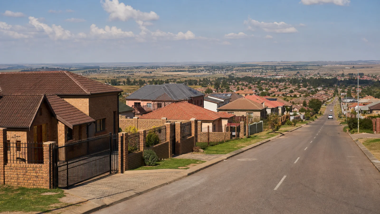 Editorial view of established and newer residential property context in Protea Glen
