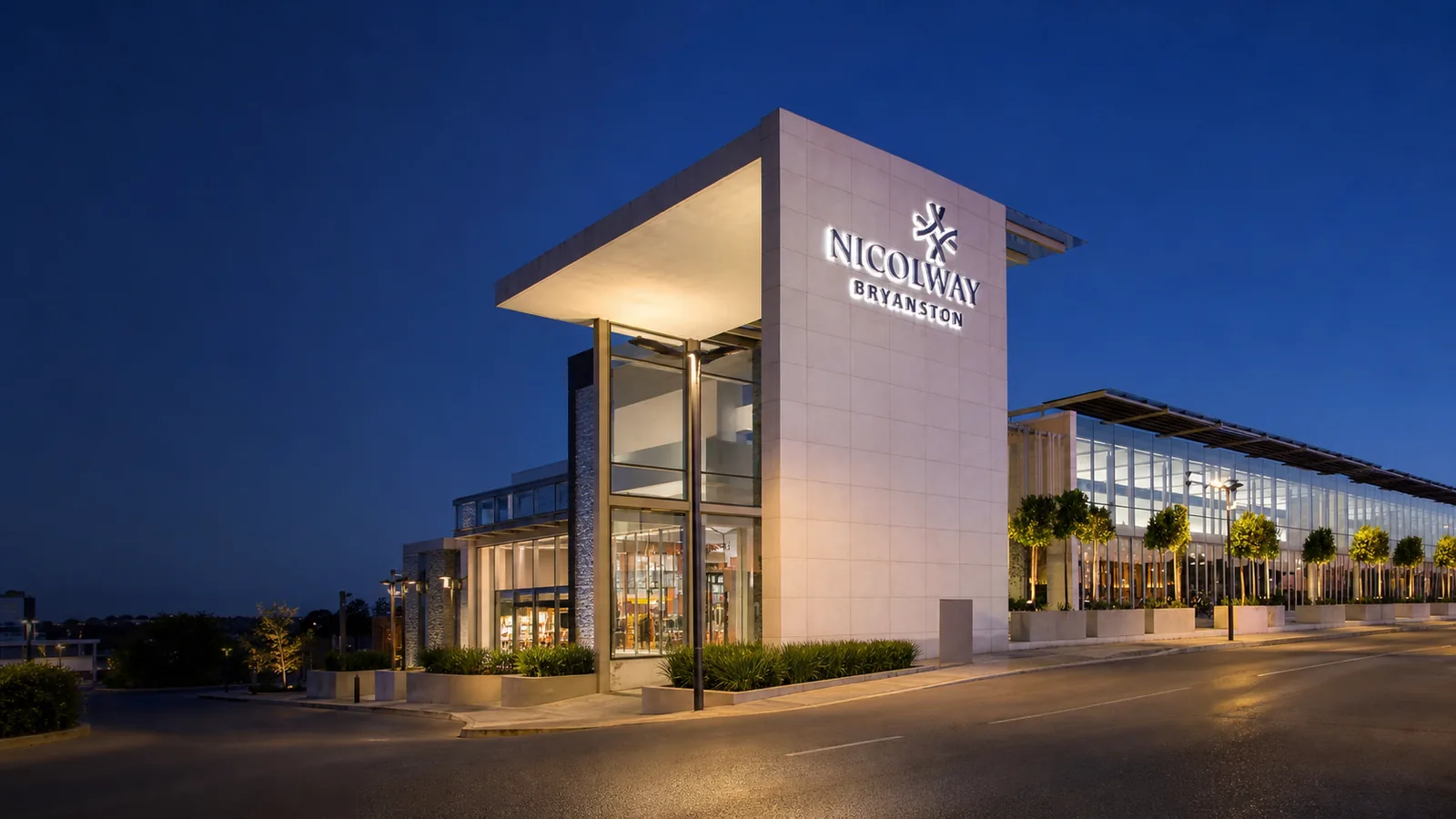 Wesslink artistic impression representing the Nicolway Bryanston retail precinct
