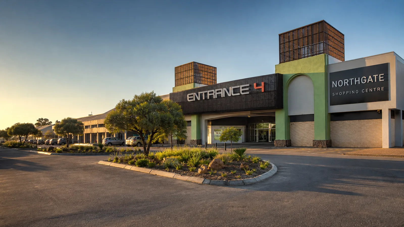 Wesslink artistic impression representing the Northgate Shopping Centre retail precinct