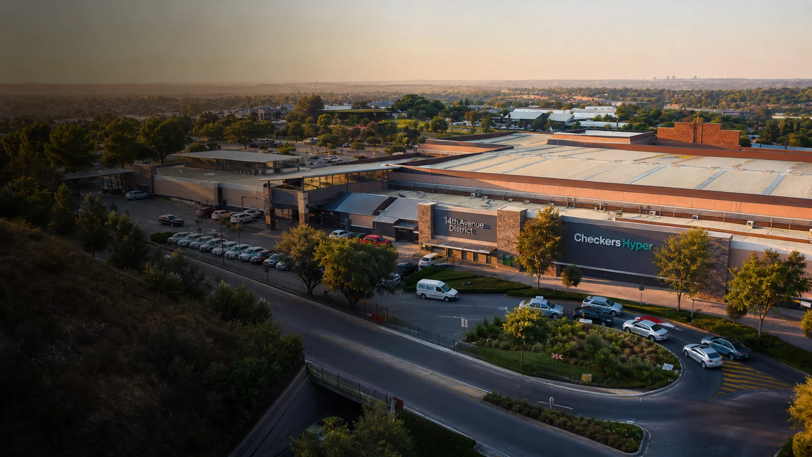 Wesslink artistic impression representing the 14th Avenue District / former Roodepoort Hyperama retail precinct