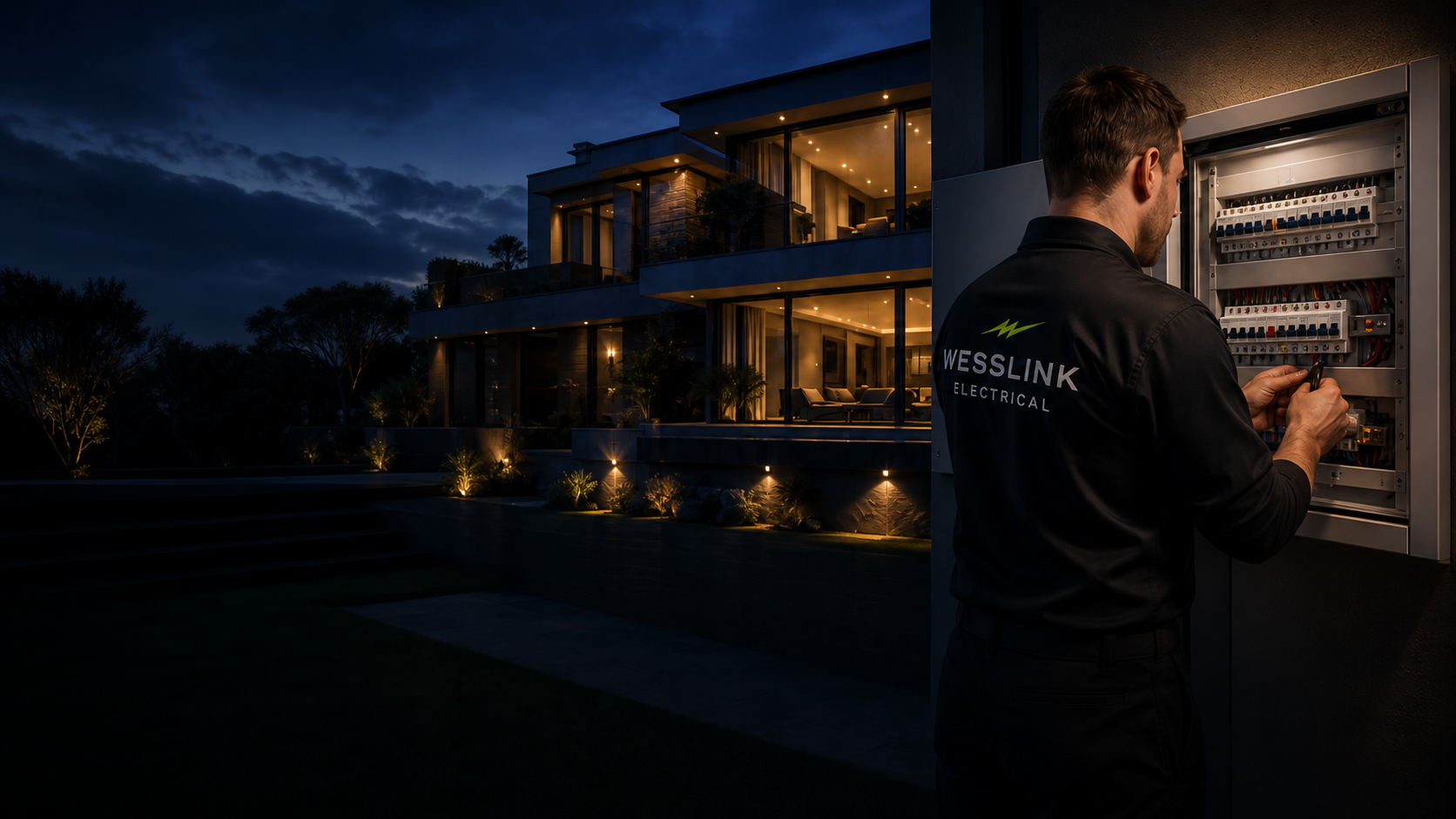 Modern Gauteng home supported by Wesslink Electrical